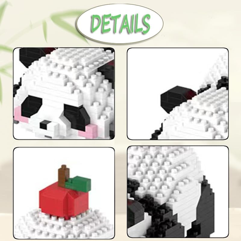 983 PCS Panda Mini Set  Mini Panda Building Toy Bricks | Dreamscape