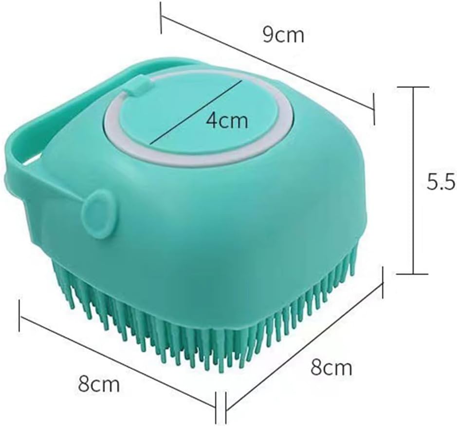 Silicone pet grooming brush with | Dreamscape
