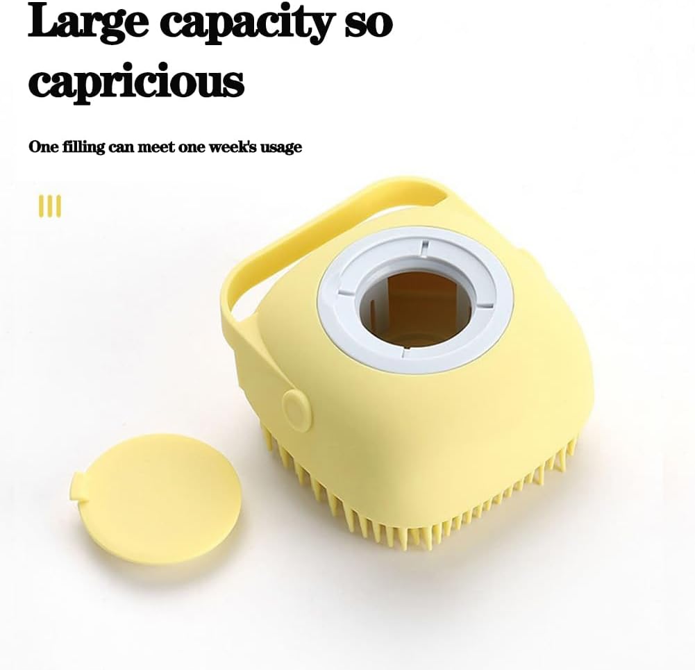 Silicone pet grooming brush with | Dreamscape