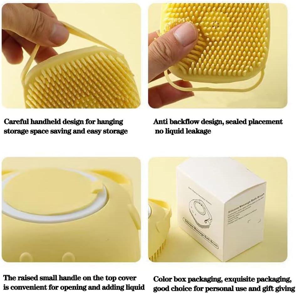 Silicone pet grooming brush with | Dreamscape