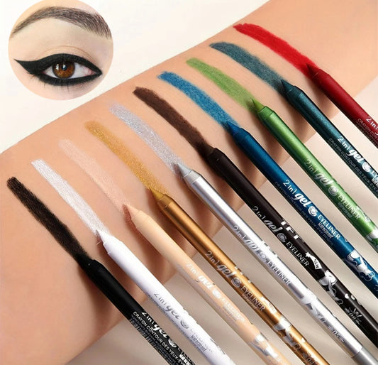 10 colours waterproof eyeliner pens