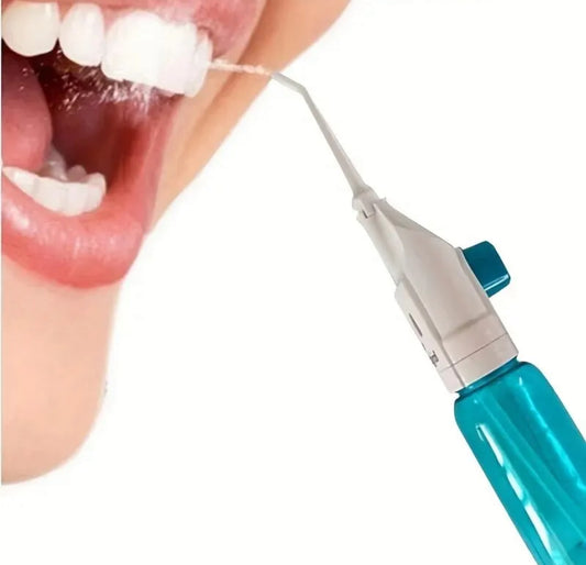 High pressure water portable teeth cleaner