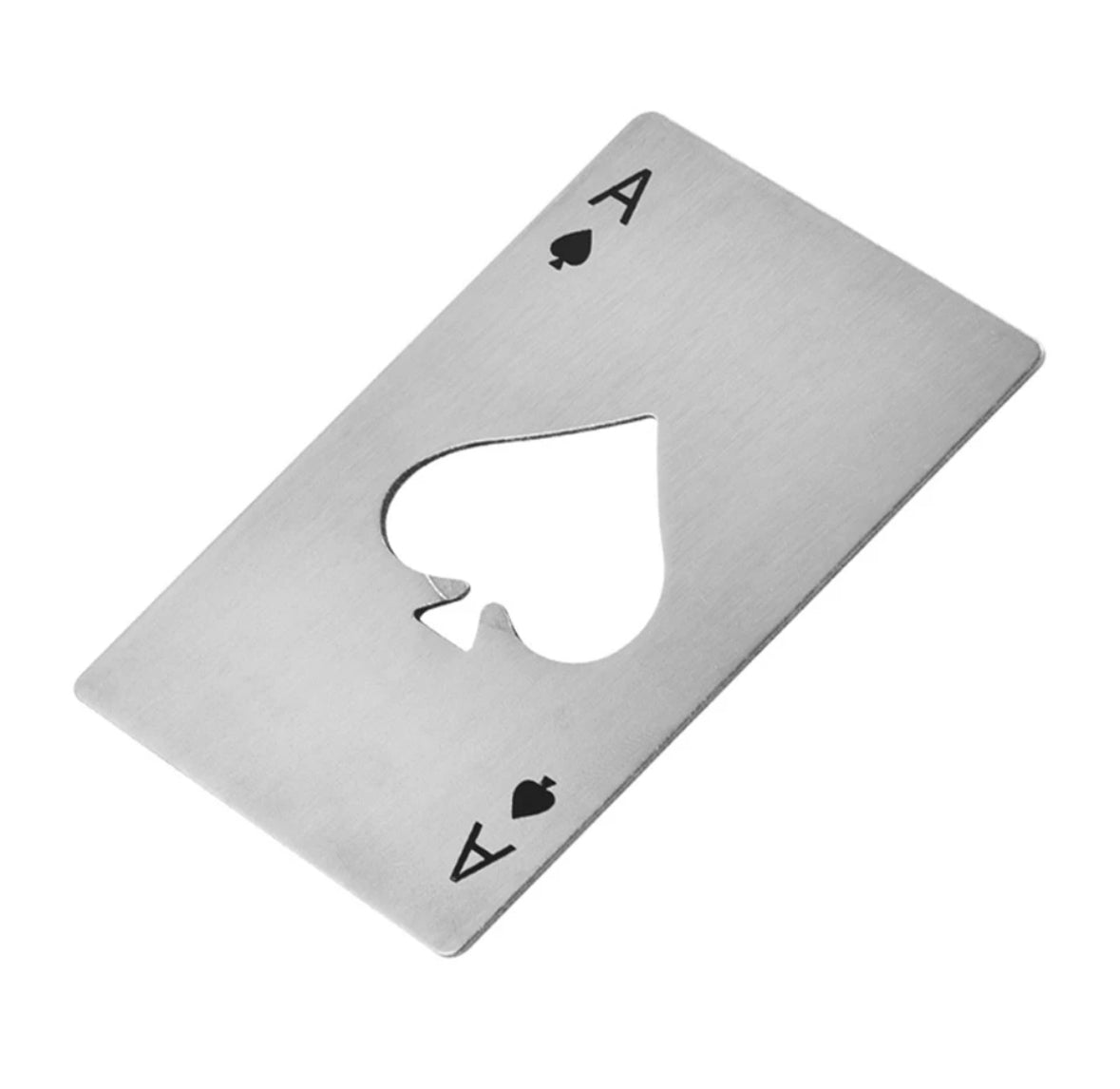 Ace card bottle cap opener