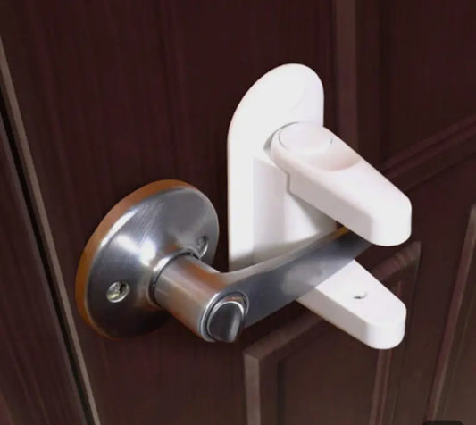Door handle protection lock security adhesive child proof