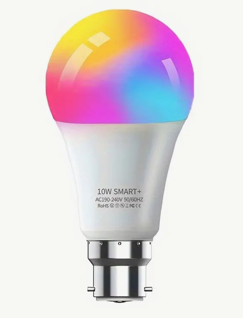 Smart bulb B22 10W RGB bulb LED light remote Alexa Google home