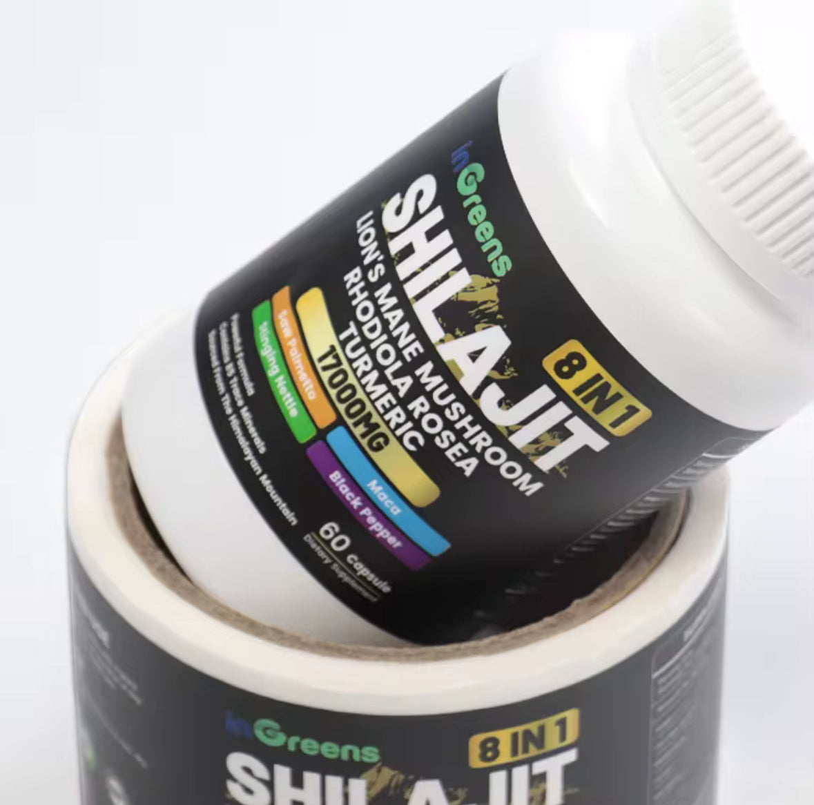 Custom printed product labels for B2B packaging and branding