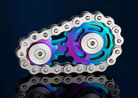 Chain gear metal fidget spinner