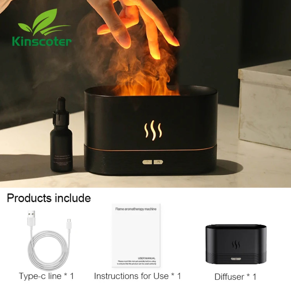 REUP Flame aroma diffuser air humidifier