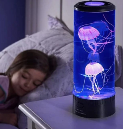 Colour changing jellyfish lamp usb/battery powered