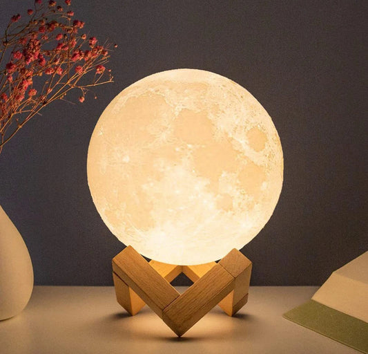 8cm Moon lamp LED night lamp battery powered