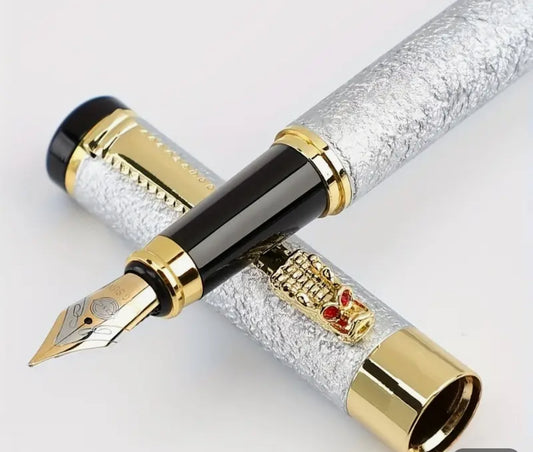 Silver luxury fountain pen 1pc
