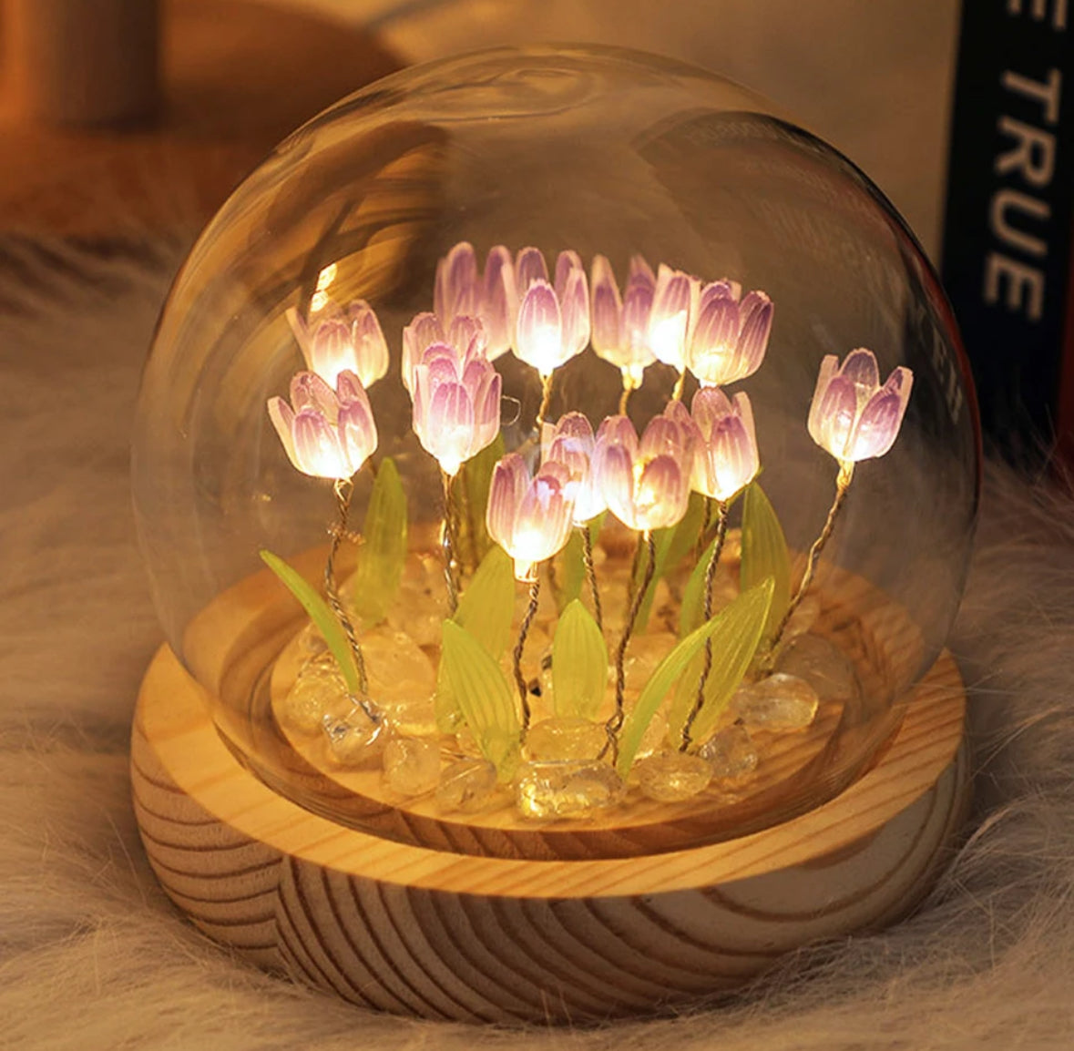 Tulip night light decoration