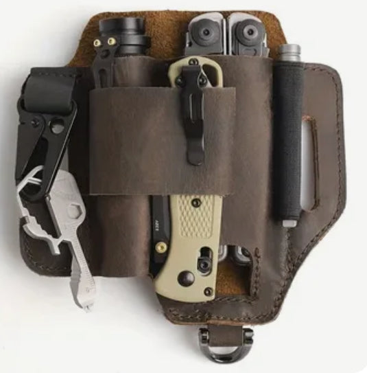 Multi functional leather waist bag