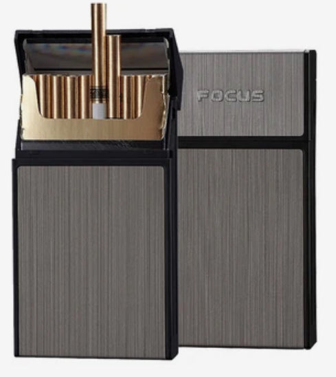 Portable cigarette box 20pcs capacity cigarette metal case